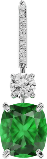 Emerald Cushion Drops