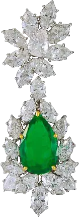 Emerald Pear Drops