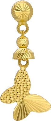 Golden Butterfly Danglers