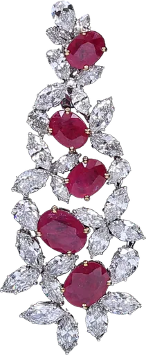 Ruby Cascade Chandeliers
