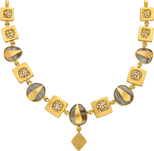 Agate Squares Necklace