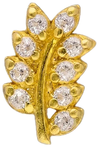 Leaf Diamond Nose Pin