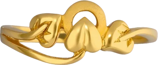 Twin Hearts Halo Ring