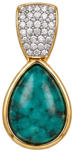Brincos Gota de Turquesa