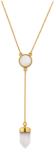 Colar Lariat de Pedra da Lua — Grande
