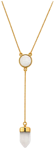 Colar Lariat de Pedra da Lua — Pequeno